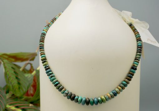 natural gradated turquoise necklace