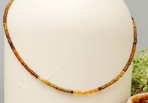 grossular garnet gradated necklace