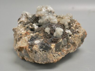 sphalerite ~ calcite crystal specimen