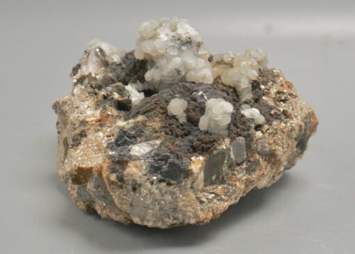 sphalerite ~ calcite crystal specimen